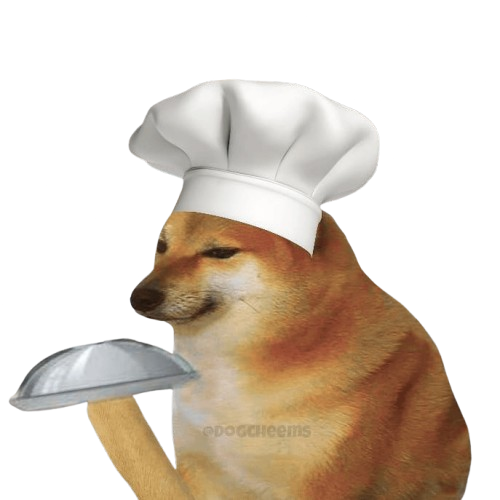 Cheems as a chef